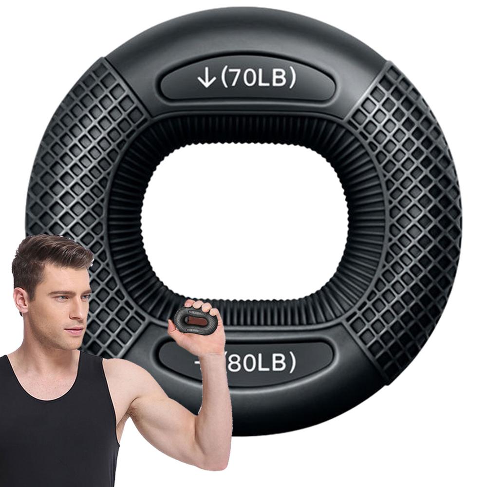 Hand Muscle Strengthener Ring, Silicone Finger Gripper, Wrist Finger Trainer for Exercise