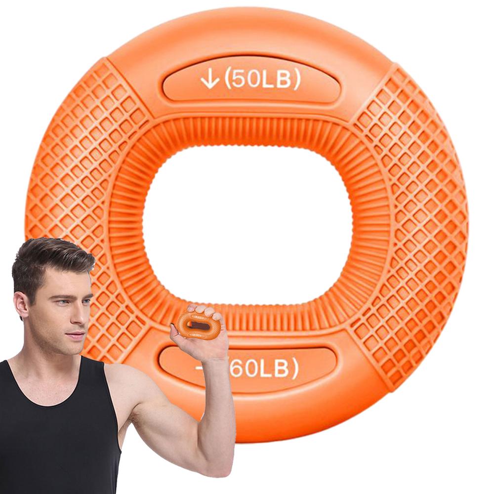 Hand Muscle Strengthener Ring, Silicone Finger Gripper, Wrist Finger Trainer for Exercise