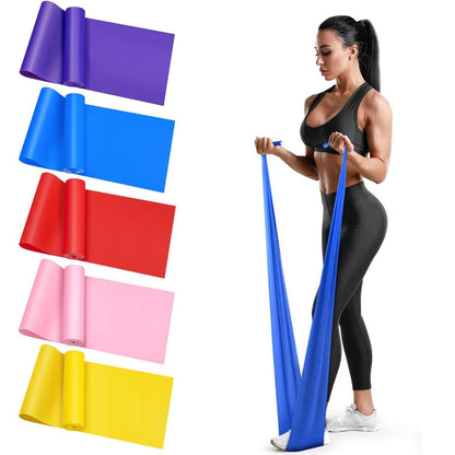Long Training Stretch Bands for Physical Therapy, Yoga Pilates Resistance Band, Home Gym Lower Body Strength Elastic