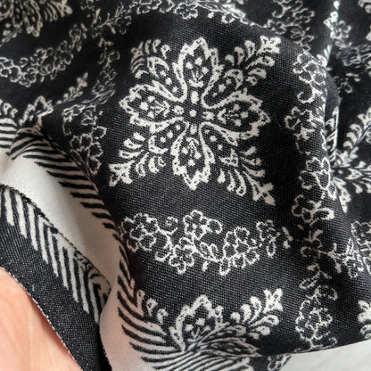 Ethnic Style Luxury Brand Two-Sided Scarf Pashmina Cashmere Soft Warm Fringe Shawl Coldproof Windproof Winter Blanket