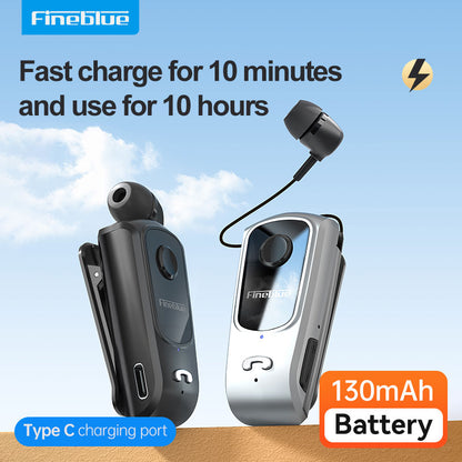 Retractable Wireless Earbuds Fineblue F920 Mini Bluetooth Headset With Call Alerts For HandsFree Sp 1
