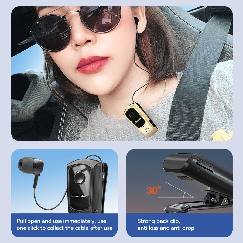 Retractable Wireless Earbuds Fineblue F920 Mini Bluetooth Headset With Call Alerts For HandsFree Sp 2
