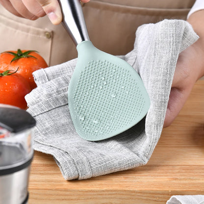 Professional Silicone Cooking Spoon,Heat Resistant Non Stick Utensil for Safe Stirring,Anti Scalding Design