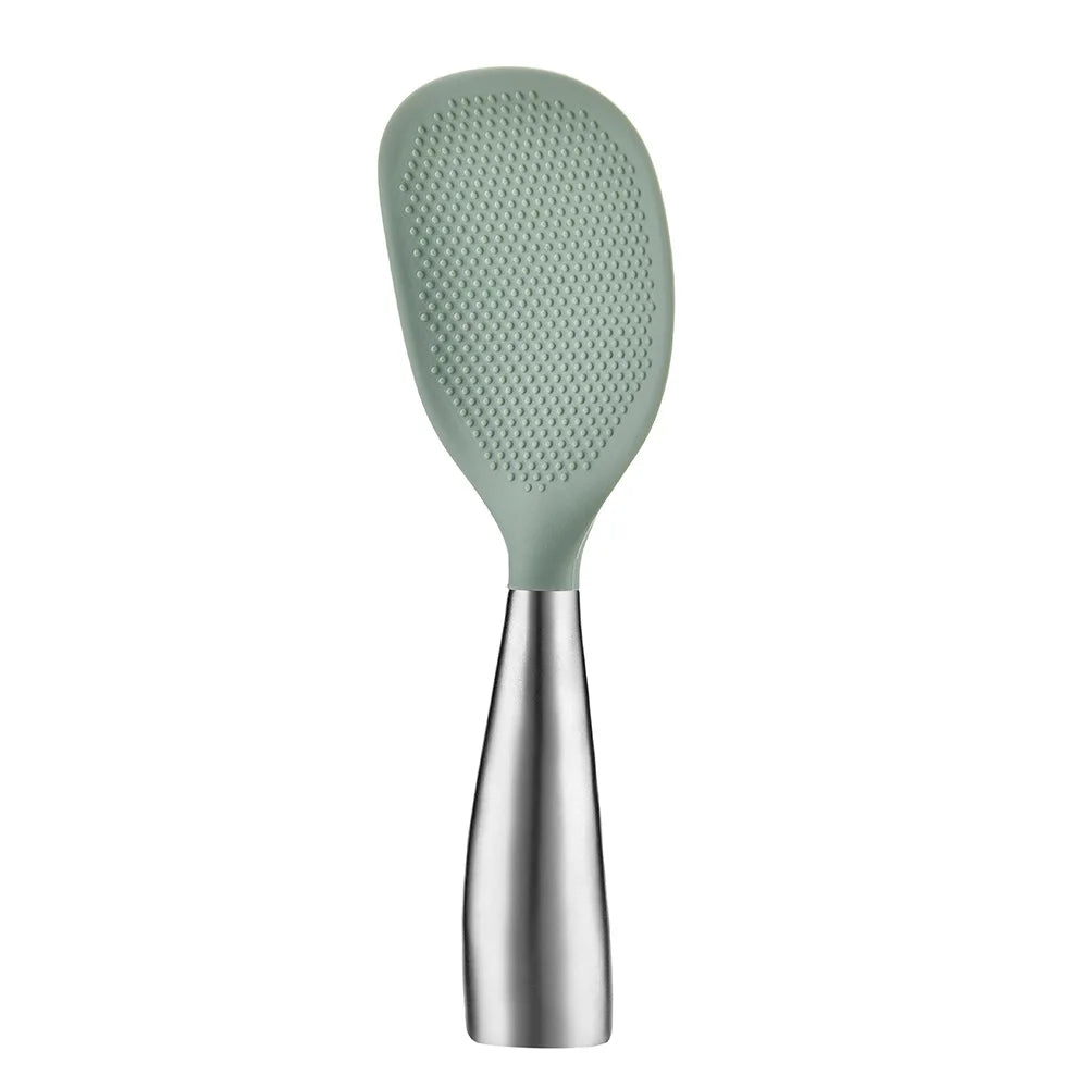 Professional Silicone Cooking Spoon,Heat Resistant Non Stick Utensil for Safe Stirring,Anti Scalding Design