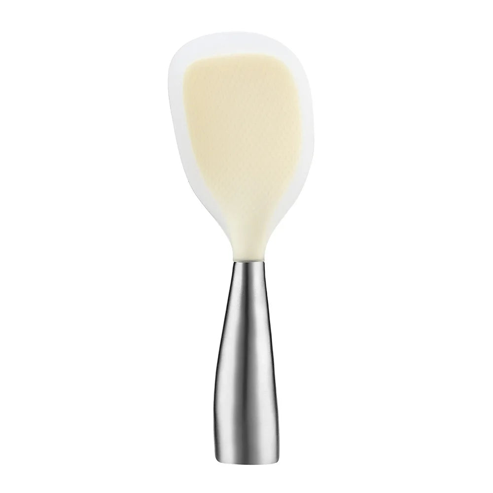 Professional Silicone Cooking Spoon,Heat Resistant Non Stick Utensil for Safe Stirring,Anti Scalding Design