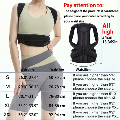 Shoulder And Waist Support Straps Adjustable Back Posture Corrector For Children To Relieve Back Pa 1