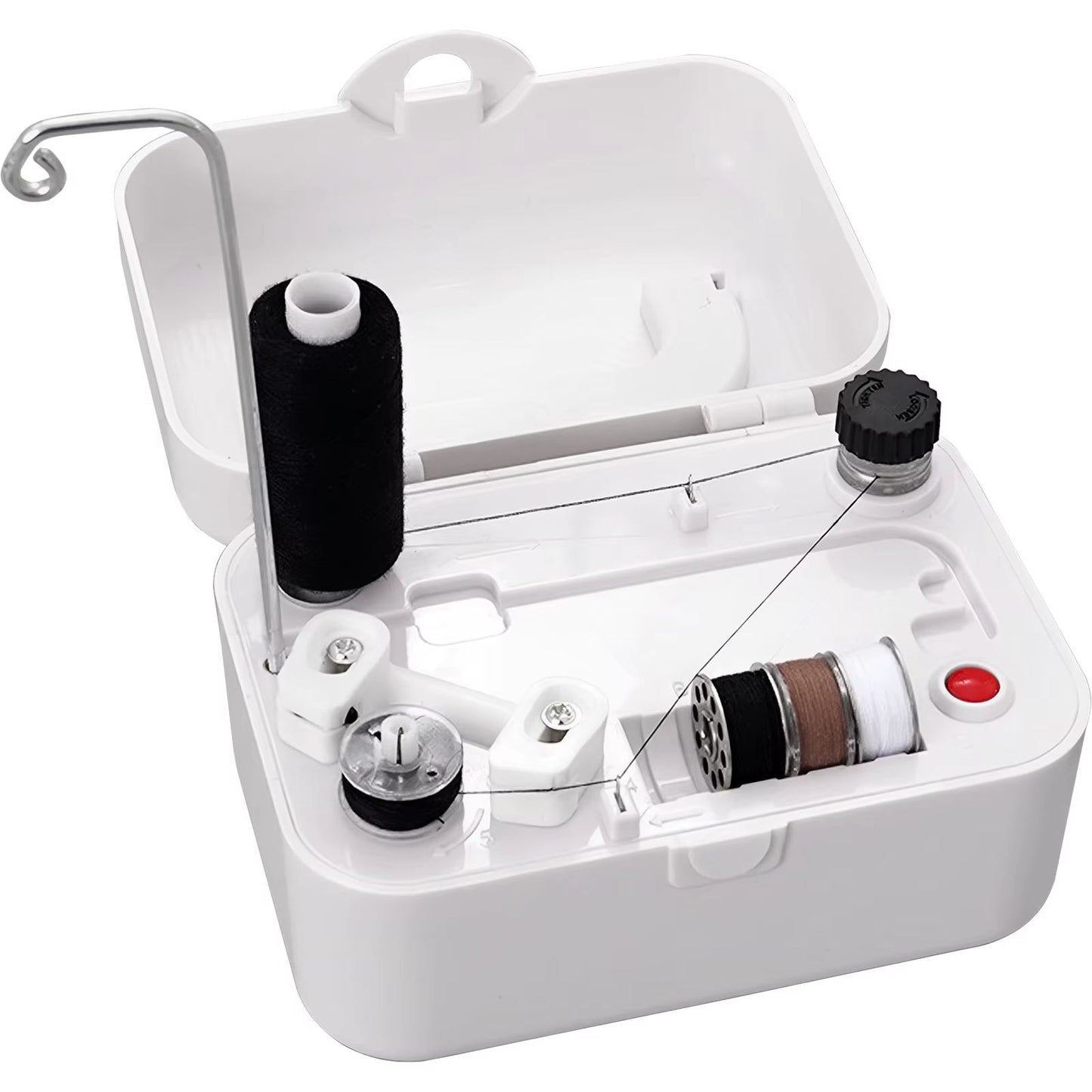 Portable Electric Bobbin Winder – Automatic Sewing Machine Thread Winder with Handle