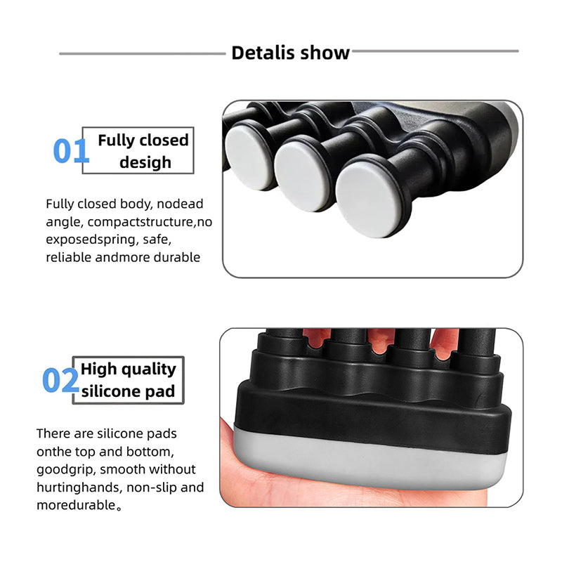 Power Trainer Medium Tension, Guitar Hand Grip Finger Exerciser Strengthener, Home Fitness Entry Finger Exerciser