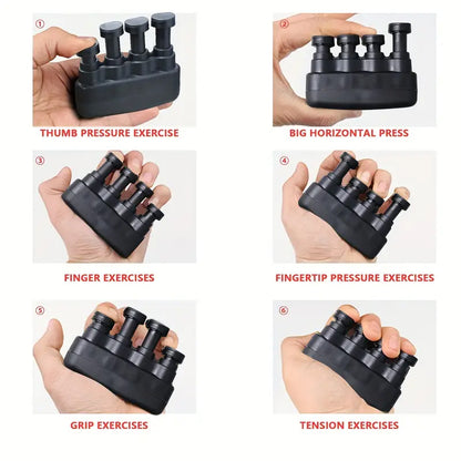 Power Trainer Medium Tension, Guitar Hand Grip Finger Exerciser Strengthener, Home Fitness Entry Finger Exerciser