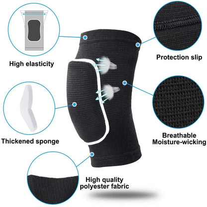 Compression Sleeve Breathable Knee NonSlip Knee Pads Support For Women Men Workout Running 2