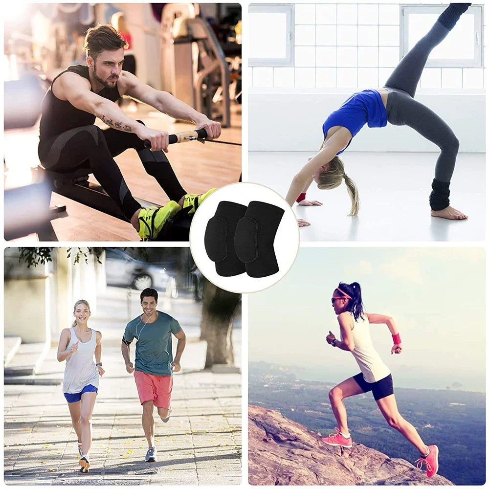 Compression Sleeve Breathable Knee NonSlip Knee Pads Support For Women Men Workout Running 4