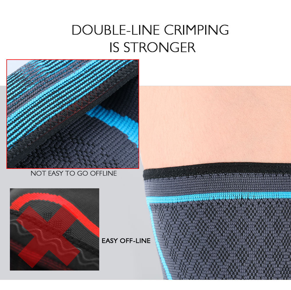Knee Support Braces Sport Compression Sleeve, Elastic Nylon Pad for Fitness Running Basketball Volleyball