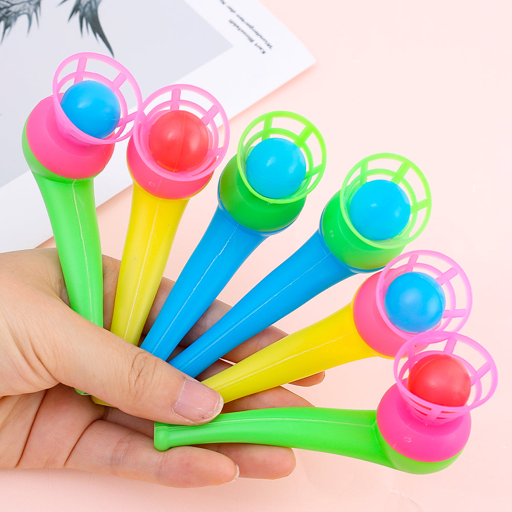 Classic Magic Floating Blow Ball Toys, 2 8pcs Colorful Plastic Tube Set, Childrens Puzzle Toys, Baby Balance Training