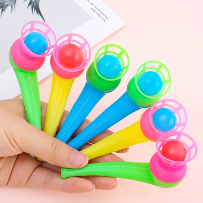 Classic Magic Floating Blow Ball Toys, 2 8pcs Colorful Plastic Tube Set, Childrens Puzzle Toys, Baby Balance Training