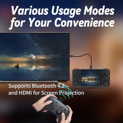 ANBERNIC RG35XX H Handheld Retro Game Console  35 IPS Screen 5000 Games  3300mAh Battery 4