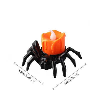 Halloween Spider Light - Scary LED Night Light for Indoor/Outdoor Horror Decor, Haunted House Party Supplies, and Themed