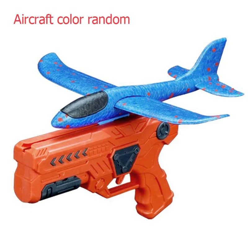 EPP Foam Catapult Plane Launcher, Outdoor Flying Toys for Kids Airplane Launcher Toys with 2 Flight Modes, Non Slip Grip