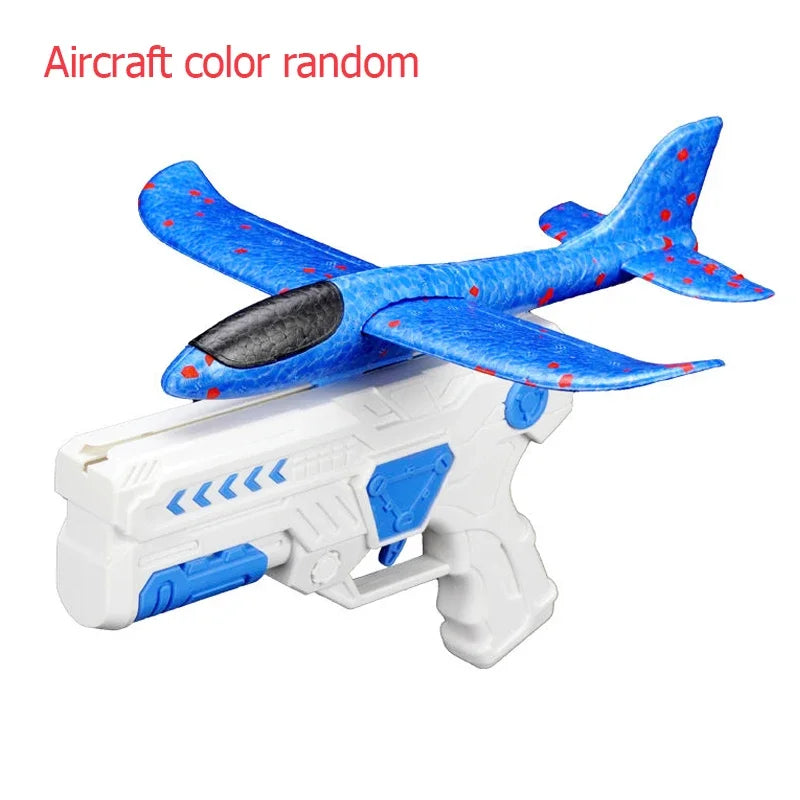 EPP Foam Catapult Plane Launcher, Outdoor Flying Toys for Kids Airplane Launcher Toys with 2 Flight Modes, Non Slip Grip