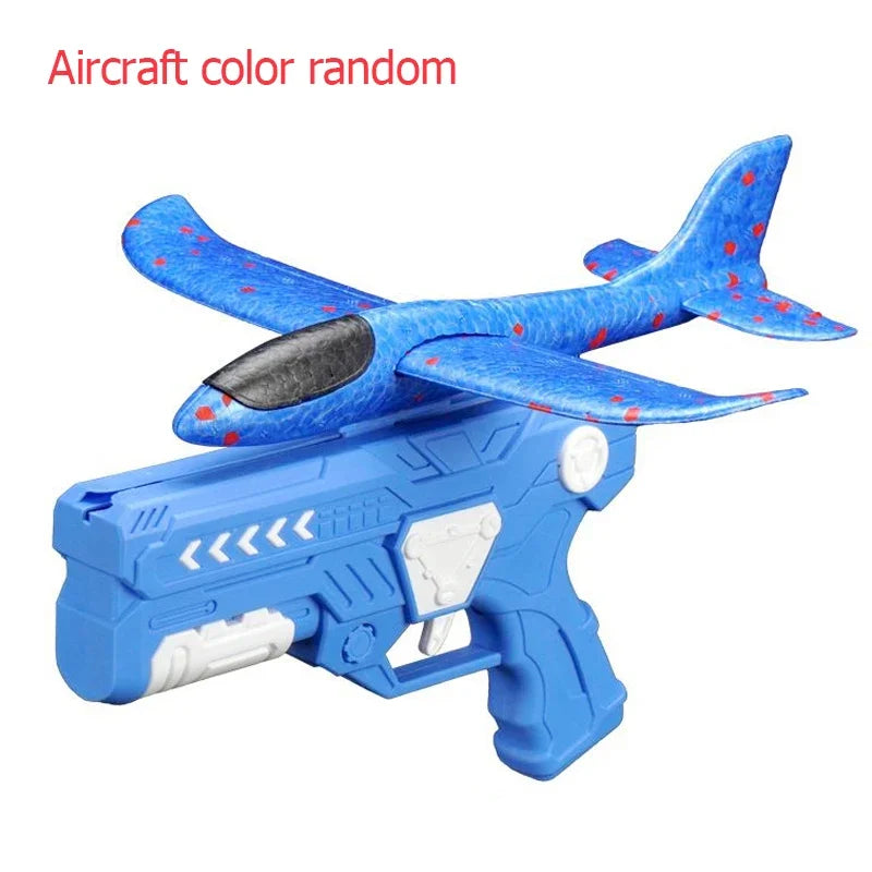 EPP Foam Catapult Plane Launcher, Outdoor Flying Toys for Kids Airplane Launcher Toys with 2 Flight Modes, Non Slip Grip