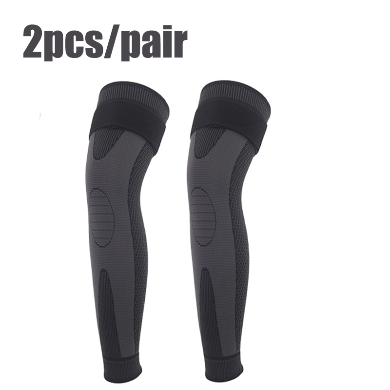 Elastic Knee Pad Support Compression Arthritis Sleeve Pain Protector Sport Brace With Stripe Length 7