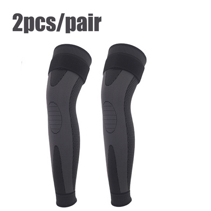Elastic Knee Pad Support Compression Arthritis Sleeve Pain Protector Sport Brace With Stripe Length 7