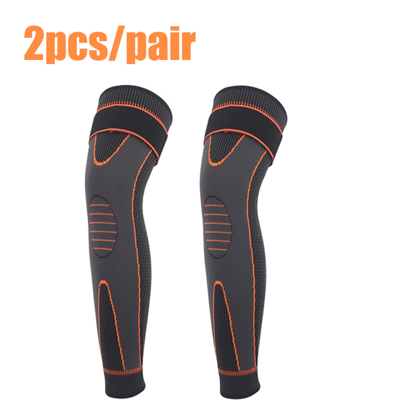 Elastic Knee Pad Support Compression Arthritis Sleeve Pain Protector Sport Brace With Stripe Length 6