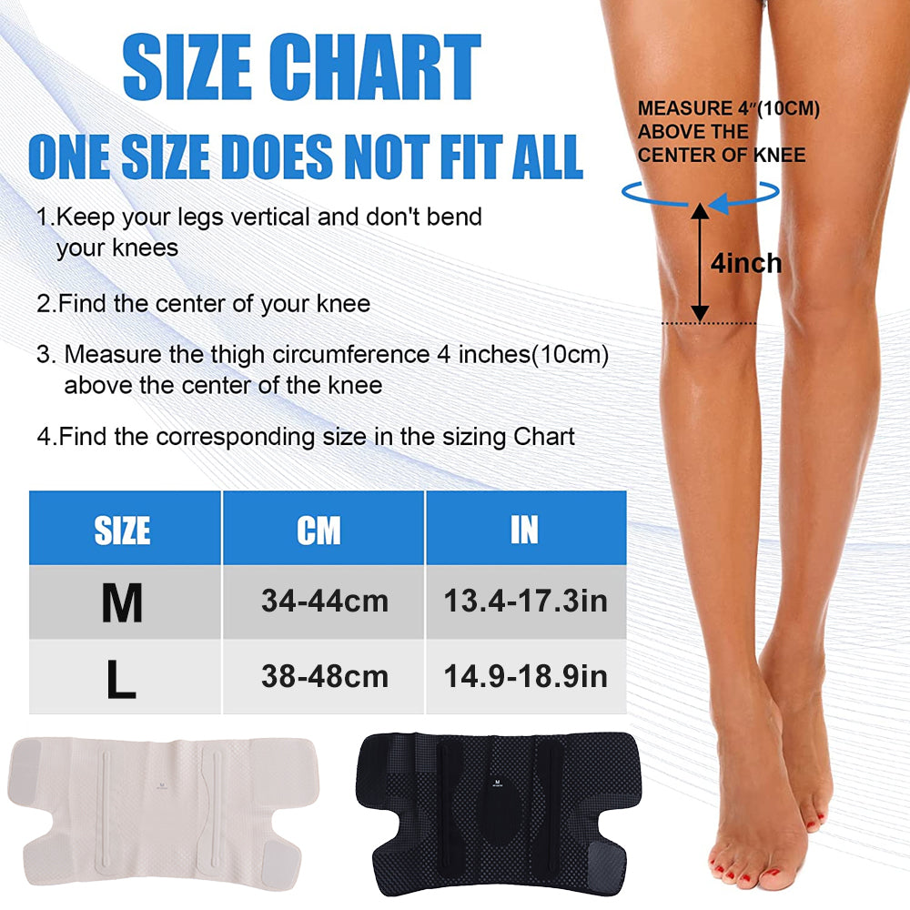 Compression Sleeve Support with Side Stabilizers, Lightweight & Breathable Knee Brace Men Women Injury Recover Support