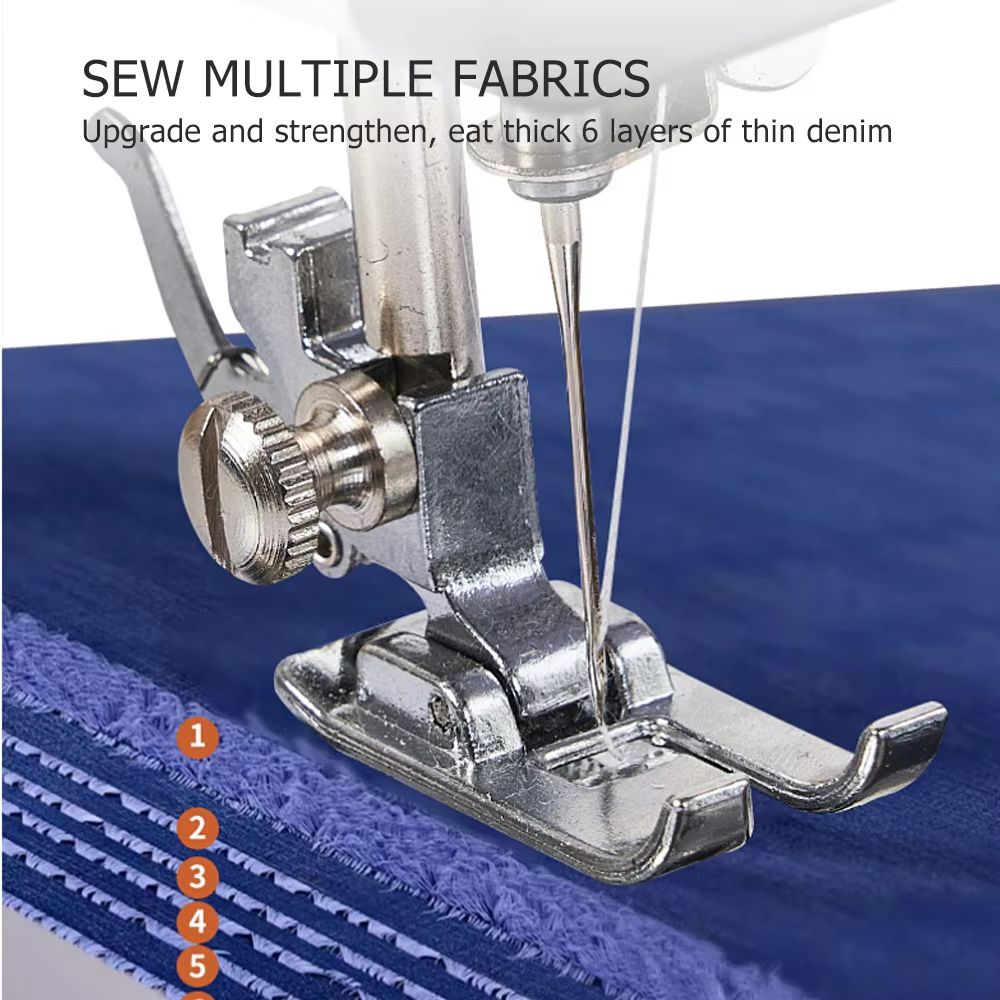 Portable Sewing Machine For Beginners  Compact Electric Repair Kit With 12 Stitches  Foot Pedal 4