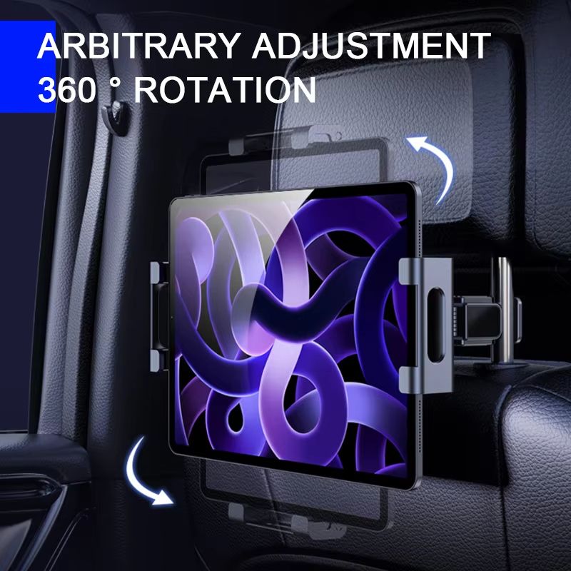 SEAMETAL Car Headrest Phone  Tablet Holder  Telescopic AntiShake Mount For 4129 Devices 2