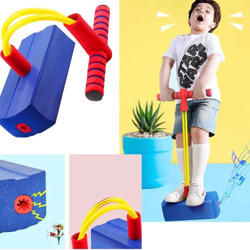 Frog Pogo Jumper Toy for Kid, Indoor Outdoor Exercise Bouncing Toys, Balance Training to Grow Taller, Birthday Christmas