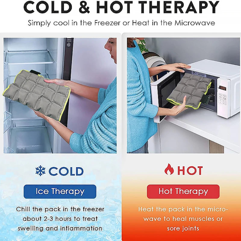 Heated Knee Pads Sports Pad, Ice Pack Wrap for Injuries, Water Self-absorbing Knee Physiotherapy Hot Compress