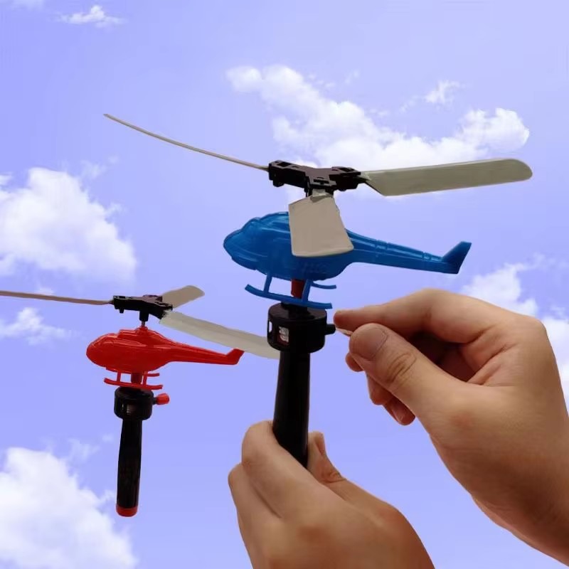 Bamboo Dragonfly Toy, Pull String Helicopter, Outdoor Games for Kids, Adult Nostalgia Gift, 1 3 5 Set Options
