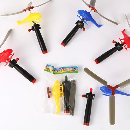 Bamboo Dragonfly Toy, Pull String Helicopter, Outdoor Games for Kids, Adult Nostalgia Gift, 1 3 5 Set Options
