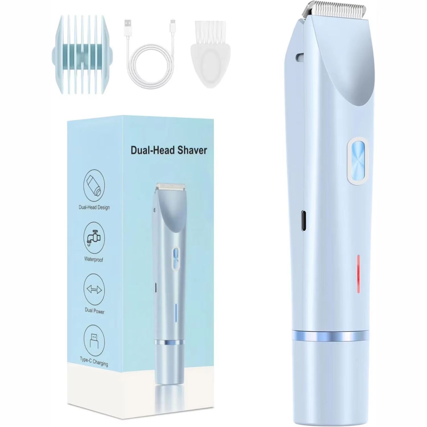 Painless Electric Razor for Women – Bikini Trimmer & Body Shaver for Legs, Face, and Sensitive Areas
