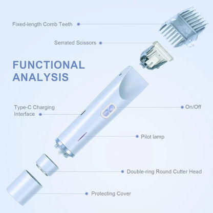 Painless Electric Razor For Women  Bikini Trimmer  Body Shaver For Legs Face And Sensitive Areas 4
