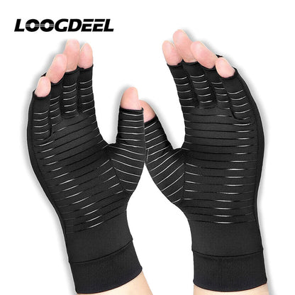 Fitness Compression Wristband Gloves for Arthritis, Copper Wrist Support, Rehabilitation Gloves Women Men