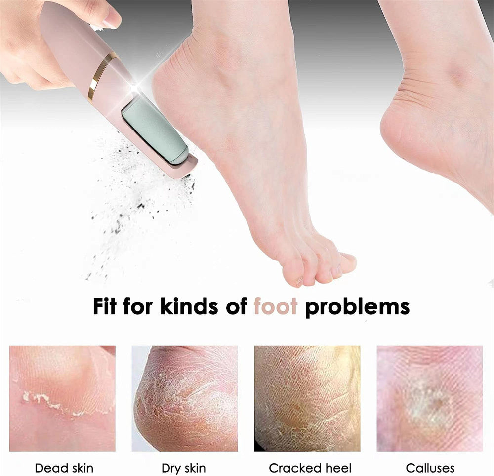 Professional Electric Pedicure Tool Film Foot Dead Skin Callus Remover Feet Exfoliator Pumice Stone