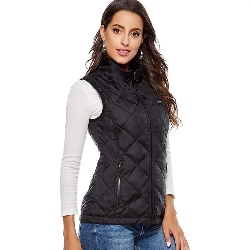 Womens Heated Winter Vest USB Infrared Thermal Jacket 2