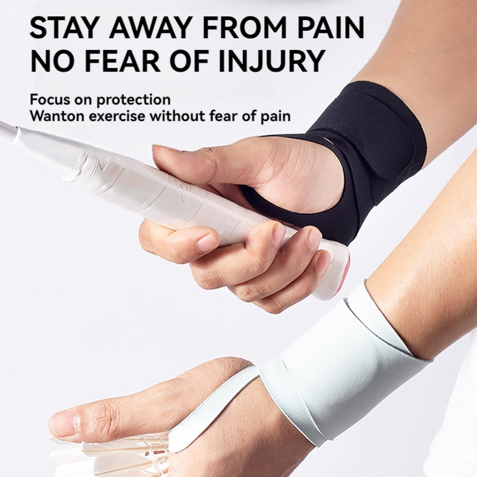 Thin Compression Wrist Brace Guard, Exercise Support for Sprain Tendon Pain, Adjustable for Men Women