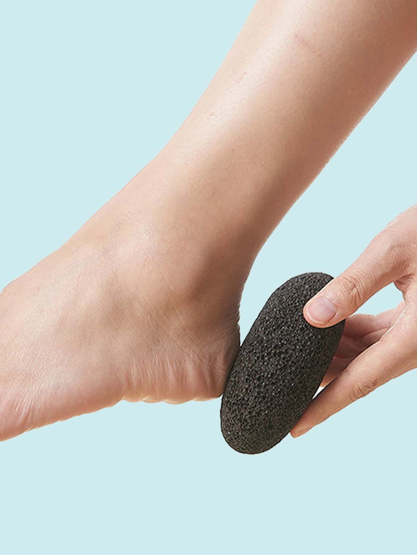 Reusable Brown Pumice Stone Foot File, Foot Care & Body Massage Tool for Smooth, Soft Skin for Women and Men