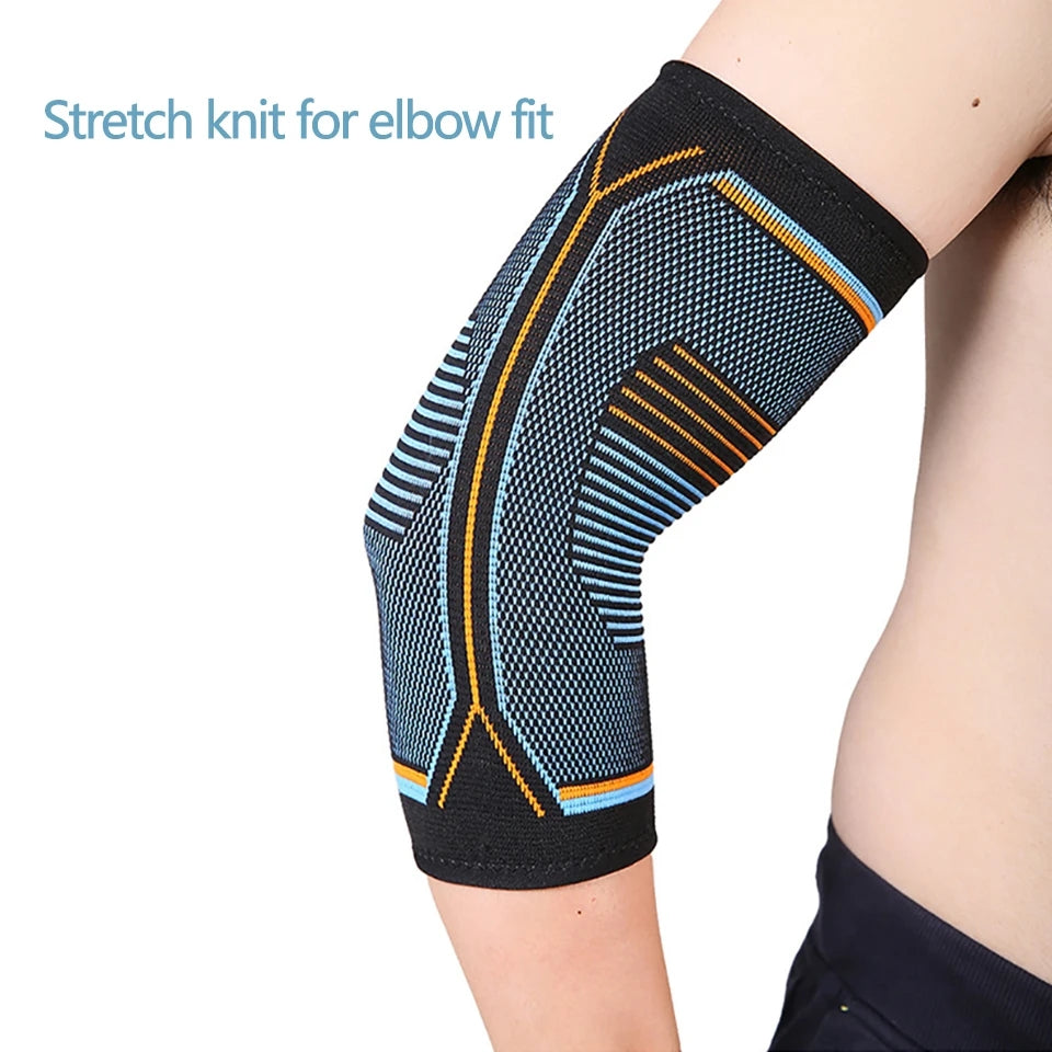Compression Support Elbow Brace for Sports Knit Weightlifting Reduce Tennis Golfer Elbow Pain Relief