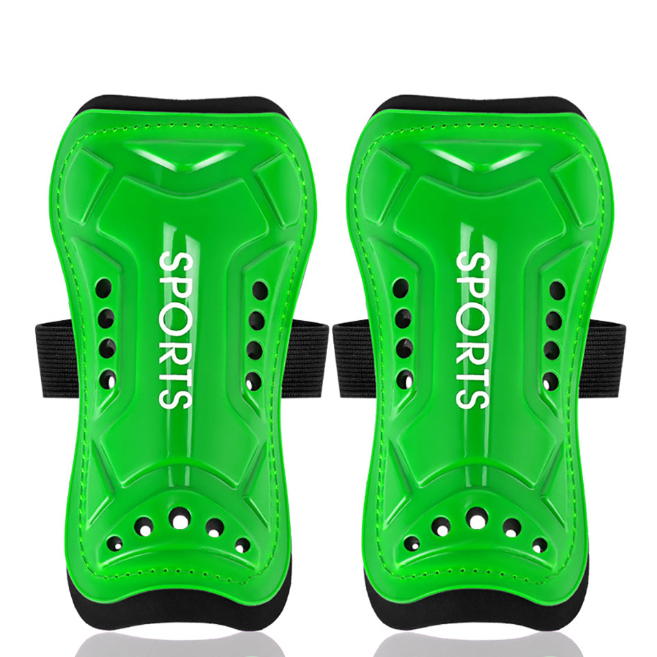 Children Football Calf Protection, Youth Adults Soccer Shin Guards, Leg Pads with Shin Support Straps