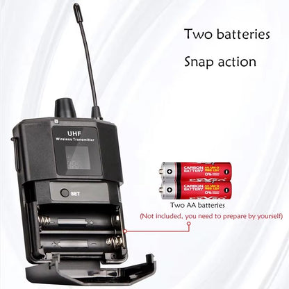 UHF Wireless Headset Microphone With Bodypack Transmitter  Receiver  LED Display For Teaching Prese 3