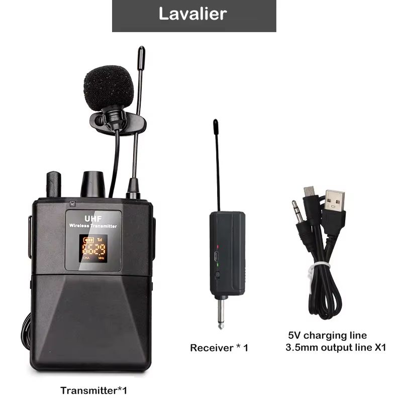 UHF Wireless Headset Microphone With Bodypack Transmitter  Receiver  LED Display For Teaching Prese 7