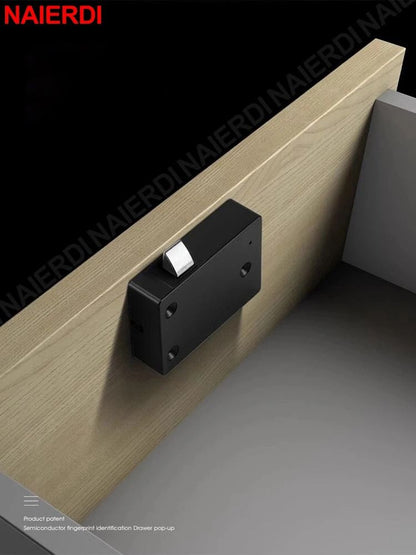 NAIERDI Smart Biometric Cabinet Lock Smart Fingerprint Keyless Lock For Lockers Drawers 5