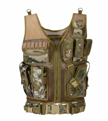 Tactical Multi Pocket Combat Vest For Outdoor Training And Airsoft 9