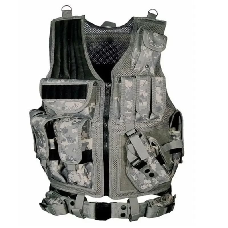 Tactical Multi Pocket Combat Vest For Outdoor Training And Airsoft 8