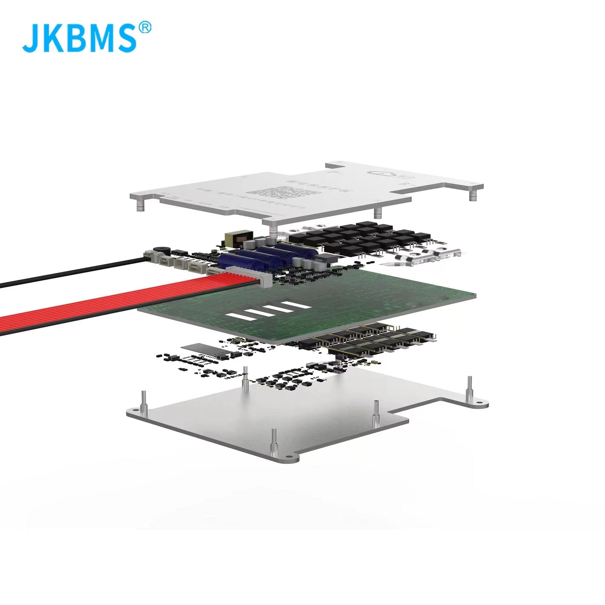 JK BMS B1A8S10P Active Balance Battery Management System  Smart 4S8S 12V24V BMS For LiFePO4 Liion   3