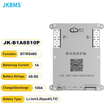 JK BMS B1A8S10P Active Balance Battery Management System  Smart 4S8S 12V24V BMS For LiFePO4 Liion   6