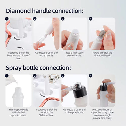 Professional Diamond Microdermabrasion Machine  Home Facial Exfoliation  Deep Cleaning Skin Care De 5